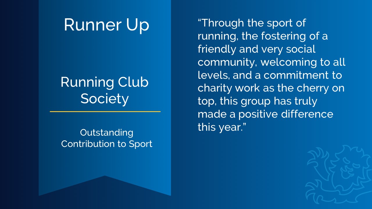 Runner up: Running Club Society